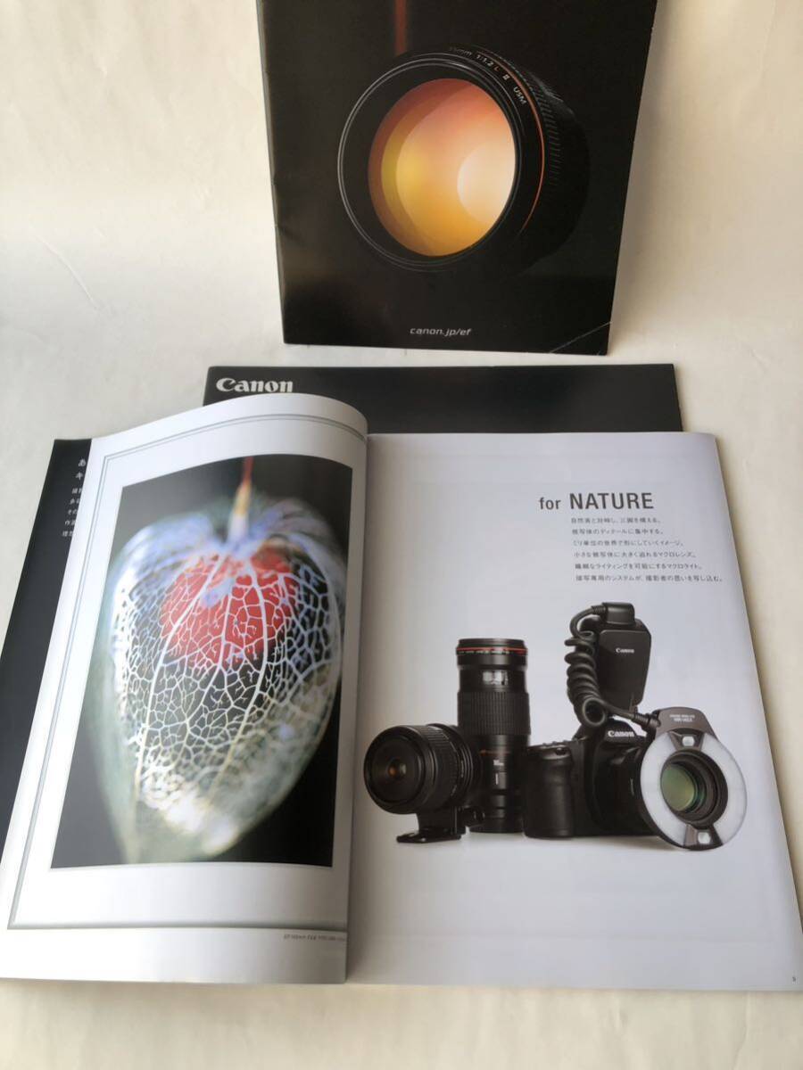 * 2007 2008 Canon digital single‐lens reflex EOS 5D markⅡ EF lens catalog /Canon Canon camera Showa Retro booklet enterprise advertisement 36