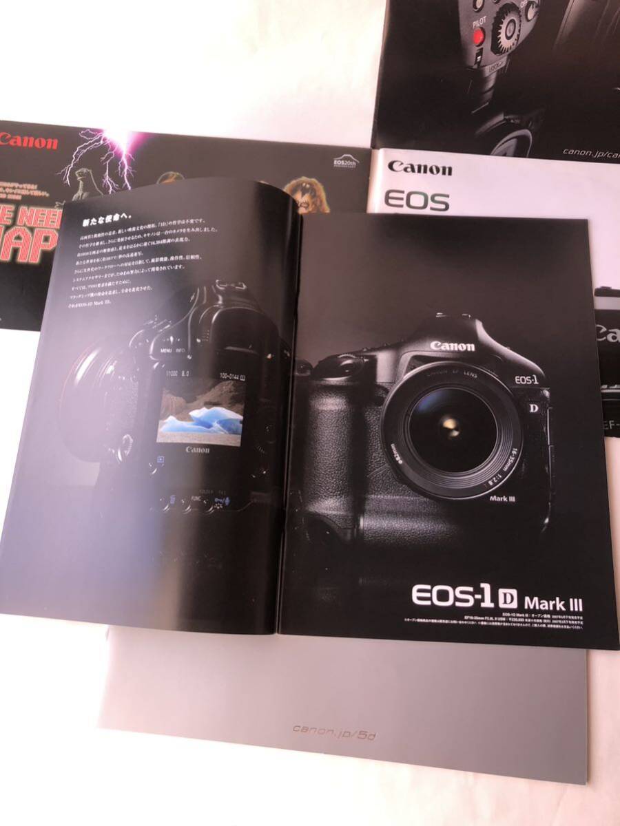 * 2007 Canon digital single‐lens reflex EOS 1D markIII Kiss 40D 5D accessory catalog together /Canon Canon camera booklet enterprise 36