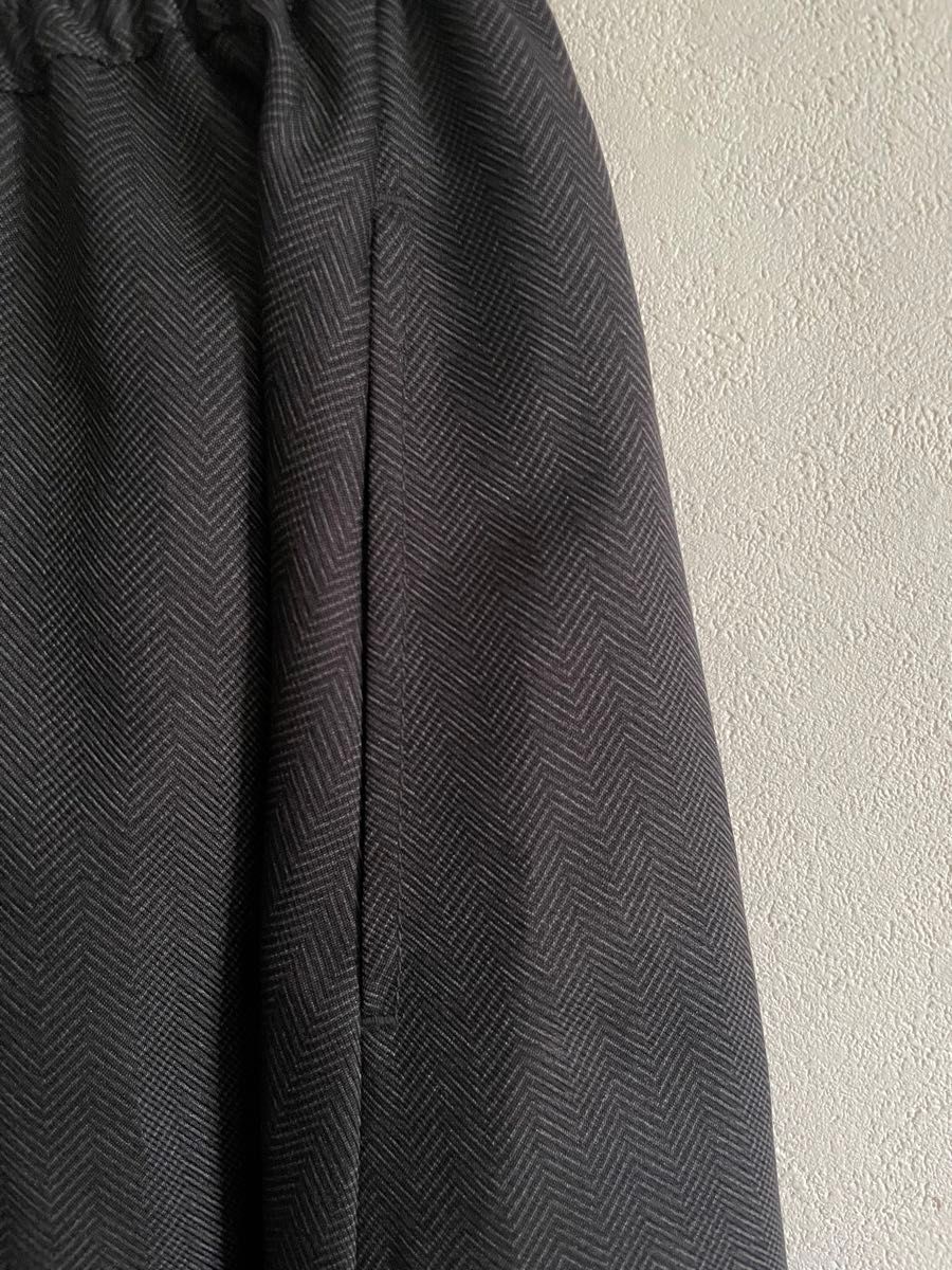サマンサモスモスブルー  フレアロングスカート　サイズフリー　濃いグレー