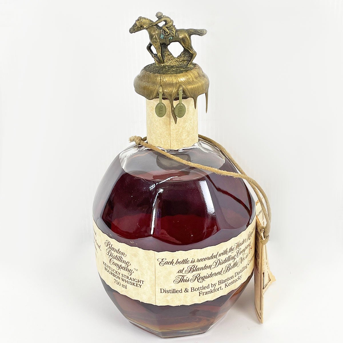 未開栓 古酒 Blantons ブラントン シングルバレル 750ml 46.5% ストレート バーボン ウイスキー 袋付き [C5446]_画像2