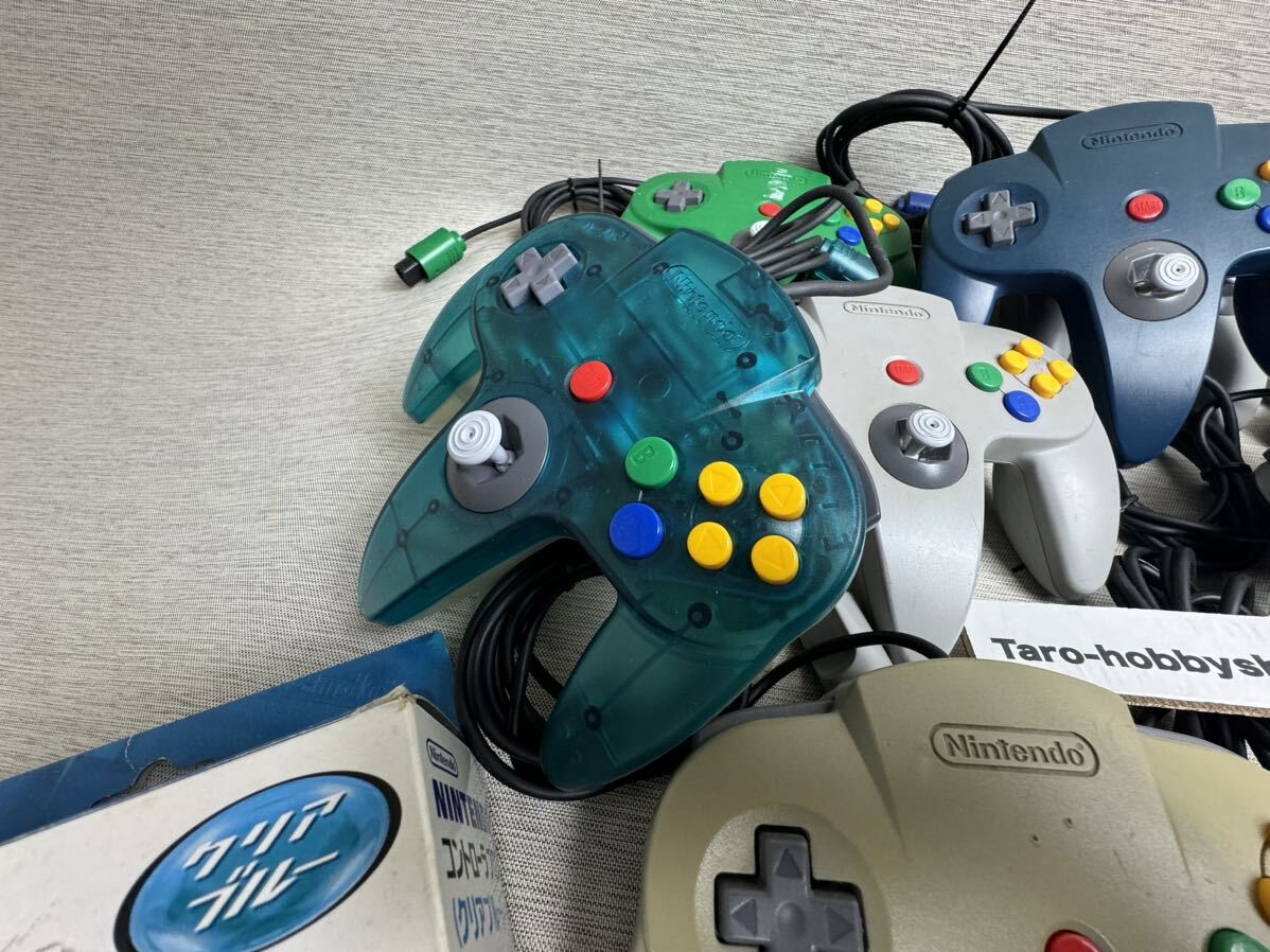 Nintendo controller N64 controller 22 piece summarize after market goods Nintendo clear blue emerald blue 