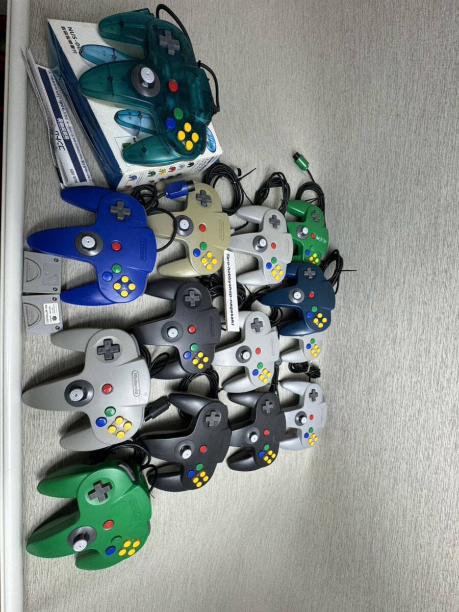 Nintendo controller N64 controller 22 piece summarize after market goods Nintendo clear blue emerald blue 