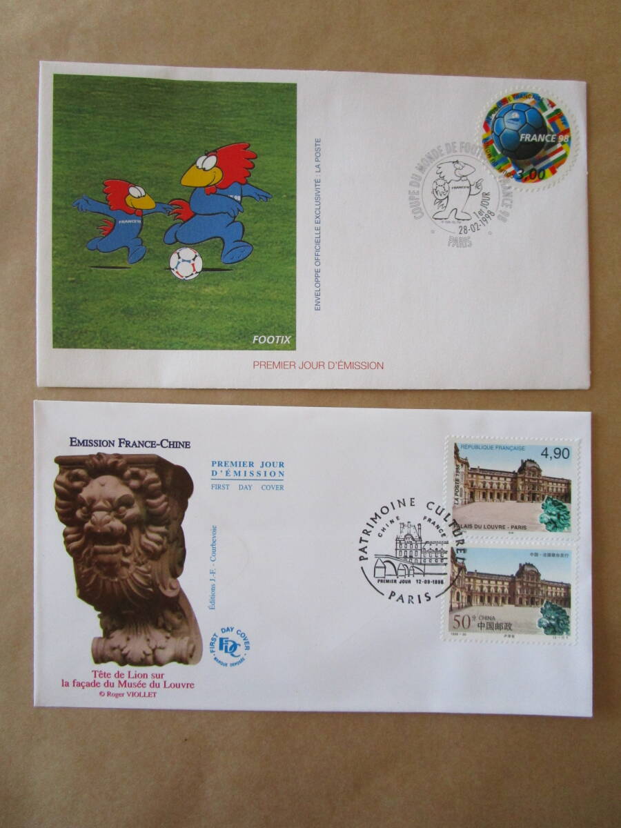 *lihi тонн shu Thai n. Франция. марка First Day Cover 62 листов картина и т.п. *