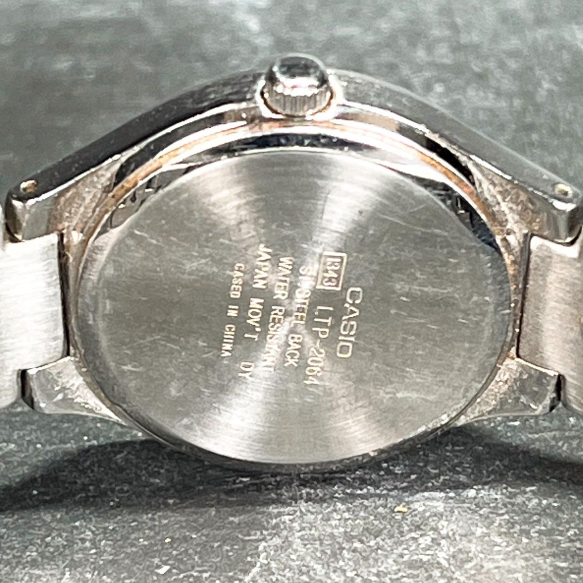 CASIO カシオ LTP2064A-7A2 腕時計 アナログ クオーツ 3針 オフホワイト文字盤 シルバー メタルベルト ステンレス 新品電池交換済み_画像7