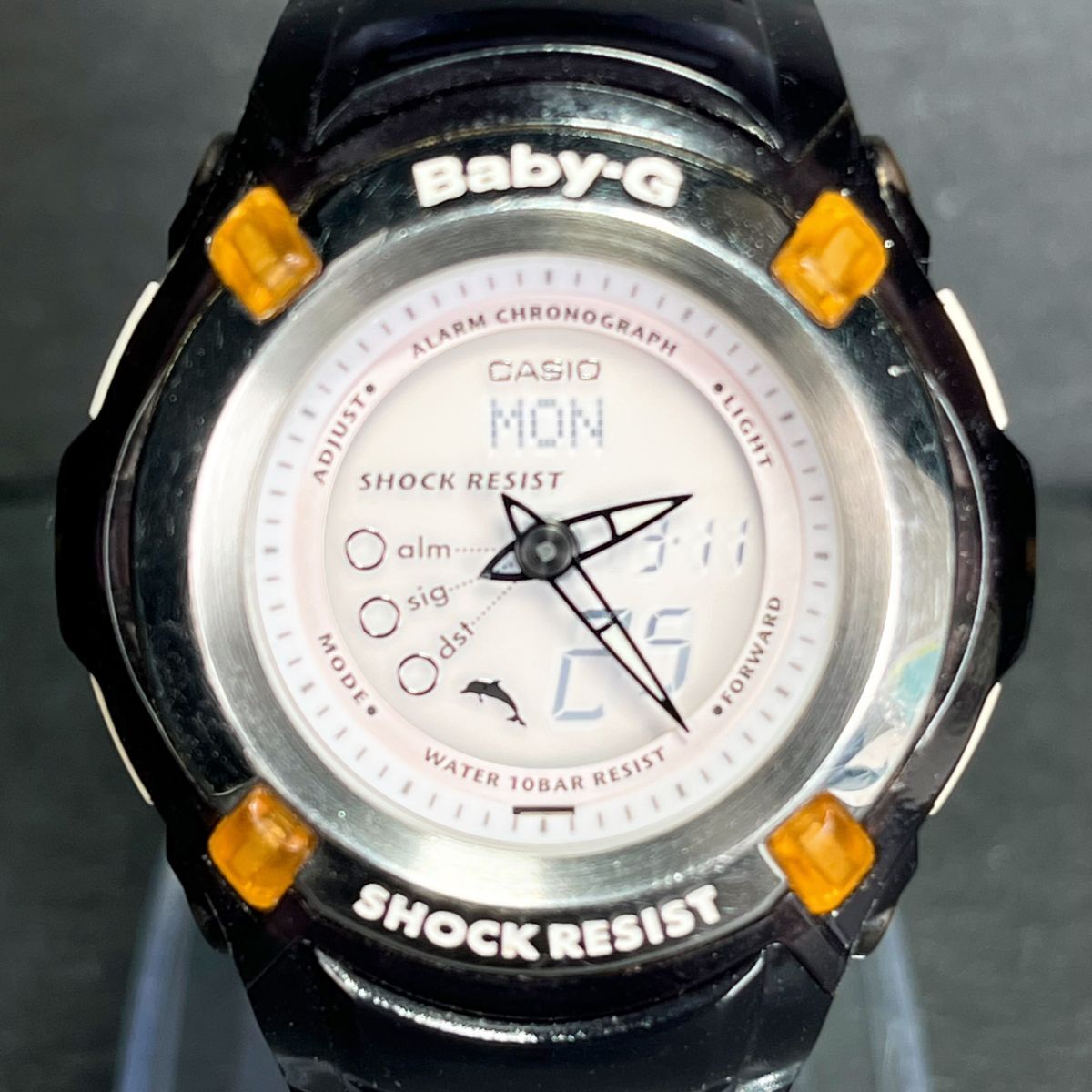 CASIO カシオ Baby-G ベビージー ICERC イルクジ BG-70K-2EJR 腕時計 デジタル クオーツ カレンダー 多機能 ホワイト文字盤 新品電池交換済_画像1