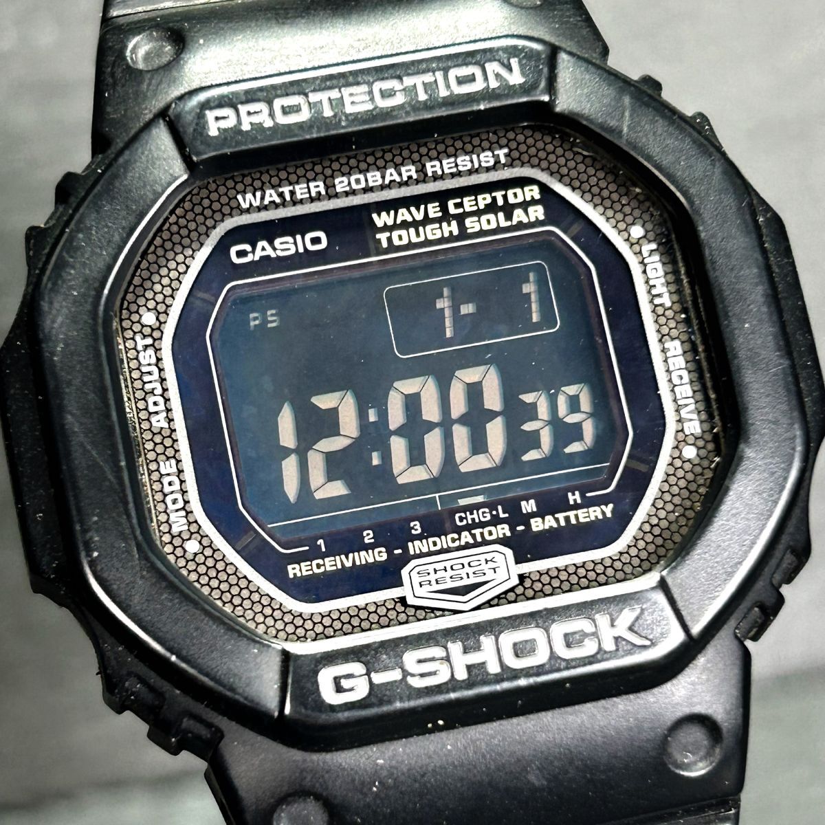 CASIO カシオ G-SHOCK ジーショック GW-5600BJ-1 腕時計 タフソーラー 電波時計 デジタル カレンダー 多機能 ステンレススチール メンズ_画像1