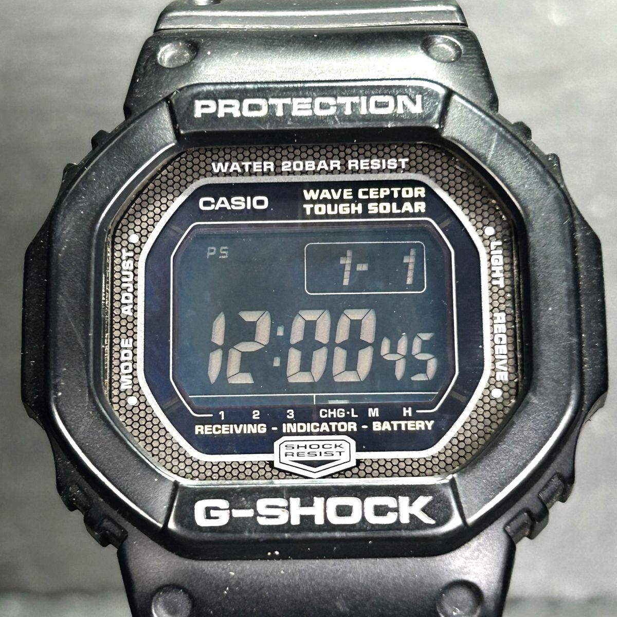 CASIO カシオ G-SHOCK ジーショック GW-5600BJ-1 腕時計 タフソーラー 電波時計 デジタル カレンダー 多機能 ステンレススチール メンズ_画像3