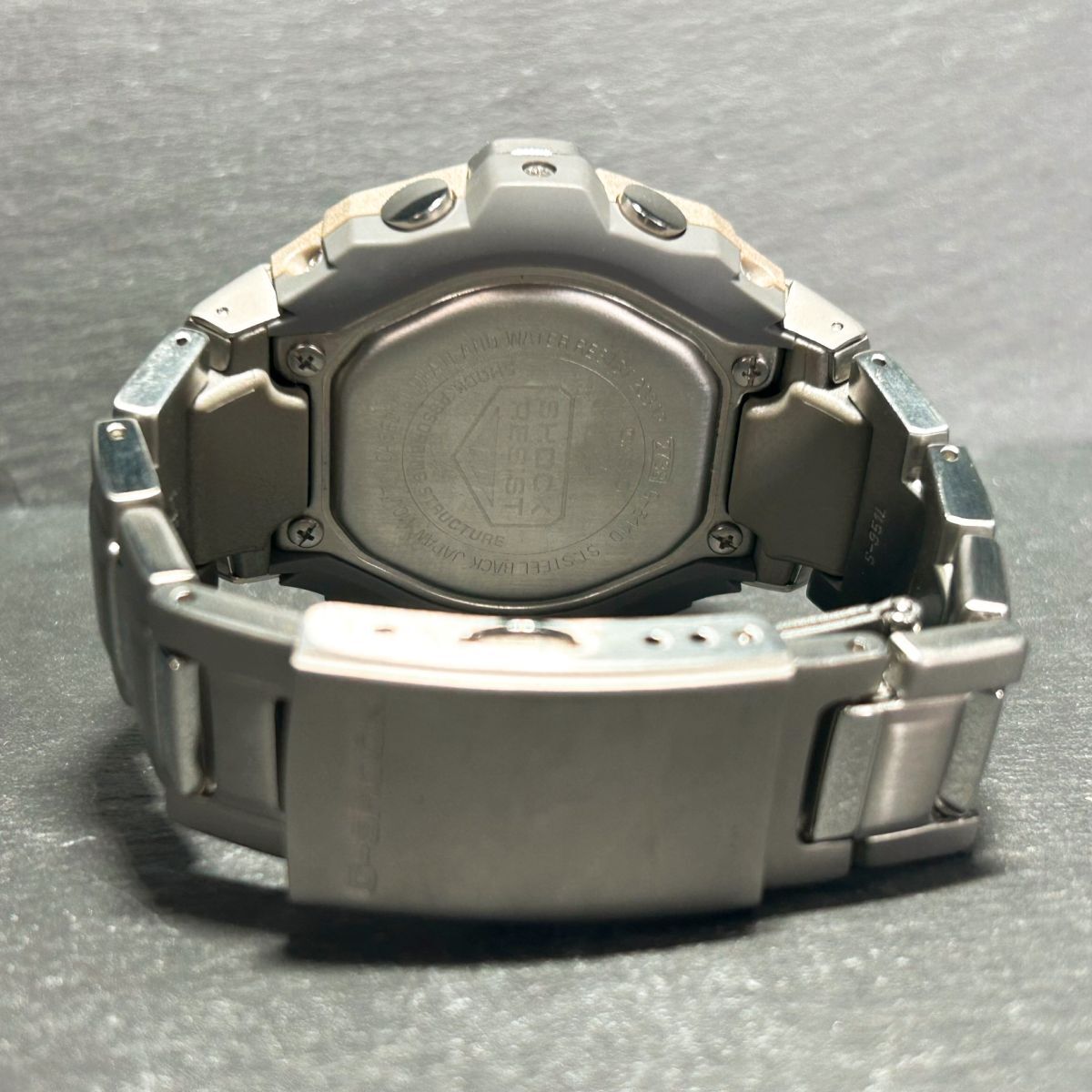 美品 CASIO カシオ G-SHOCK ジーショック コックピット G-511D-7A 腕時計 クオーツ アナデジ カレンダー ステンレススチール 動作確認済みの画像7