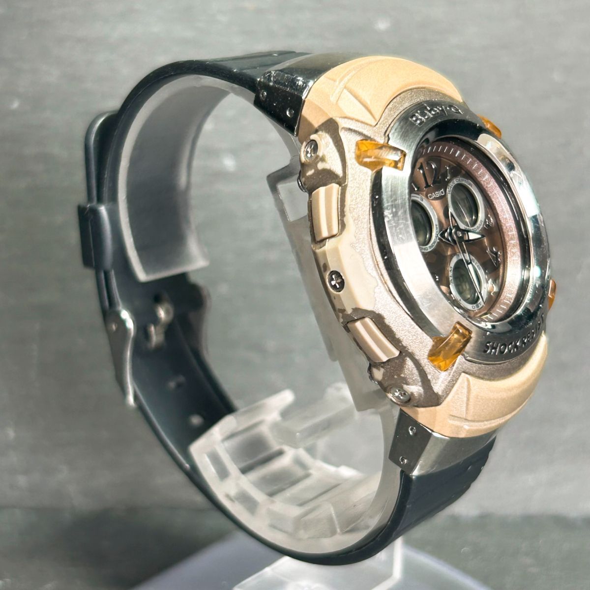 CASIO カシオ Baby-G ベビージー BG-1500-MTJ 腕時計 クオ―ツ アナデジ カレンダー 多機能 ステンレススチール 電池交換済み 動作確認済み_画像5