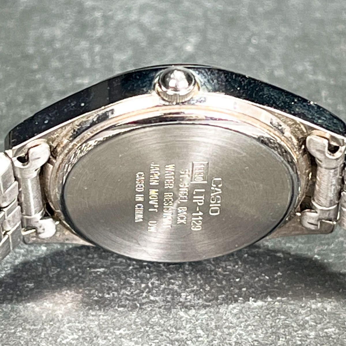 CASIO カシオ STANDARD スタンダード LTP-1129AA-7BJH 腕時計 アナログ クオーツ ホワイト文字盤 シルバー ステンレス 新品電池交換済みの画像7
