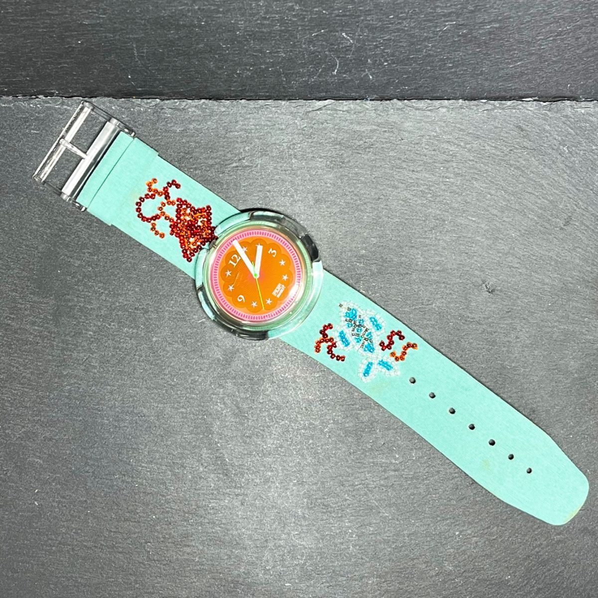 POP SWATCH ポップスウォッチ Soupe De Poisson スープドポワソン AG1992 PWZ106 腕時計 アナログ クオーツ マルチカラー 新品電池交換済みの画像8