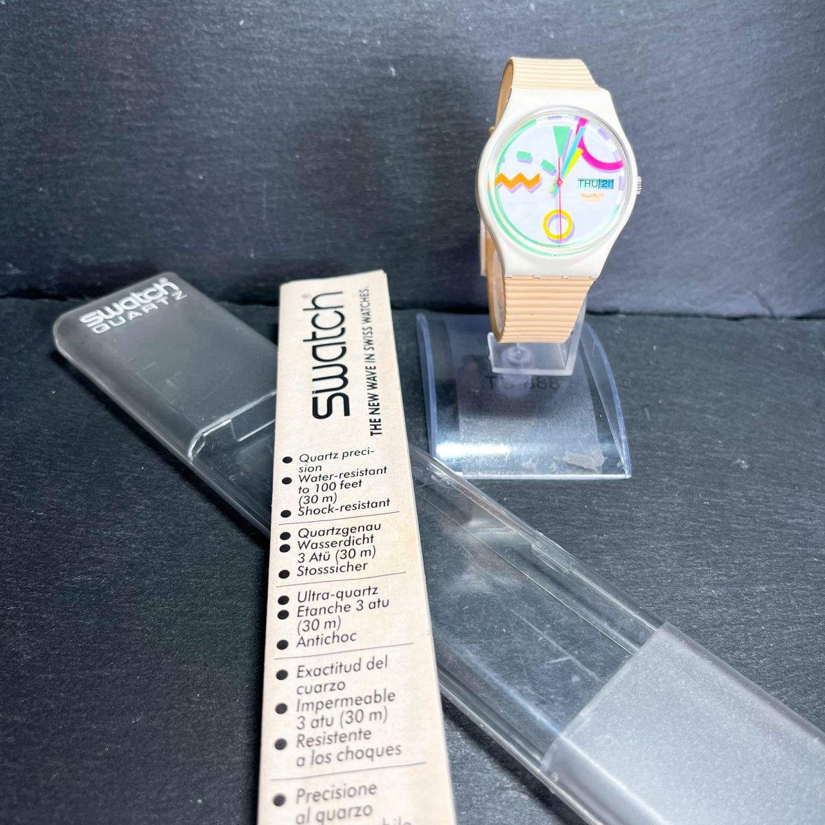 Swatch スウォッチ Gent ジェント Original オリジナル TUTTI トゥッティ AG1989 GW700 腕時計 アナログ クオーツ ホワイト 新品電池交換済の画像8