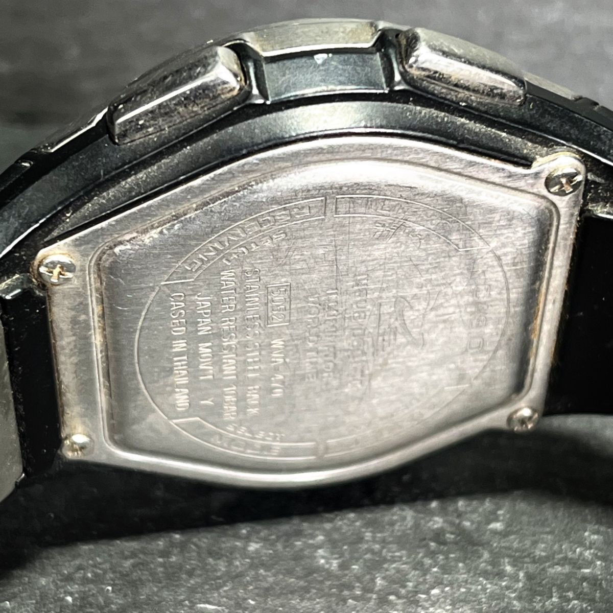 限定 CASIO カシオ WAVECEPTOR ウェーブセプター WVA-470J-9AJF メンズ 腕時計 アナデジ 電波ソーラー カレンダー ゴールド文字盤 ブラックの画像7