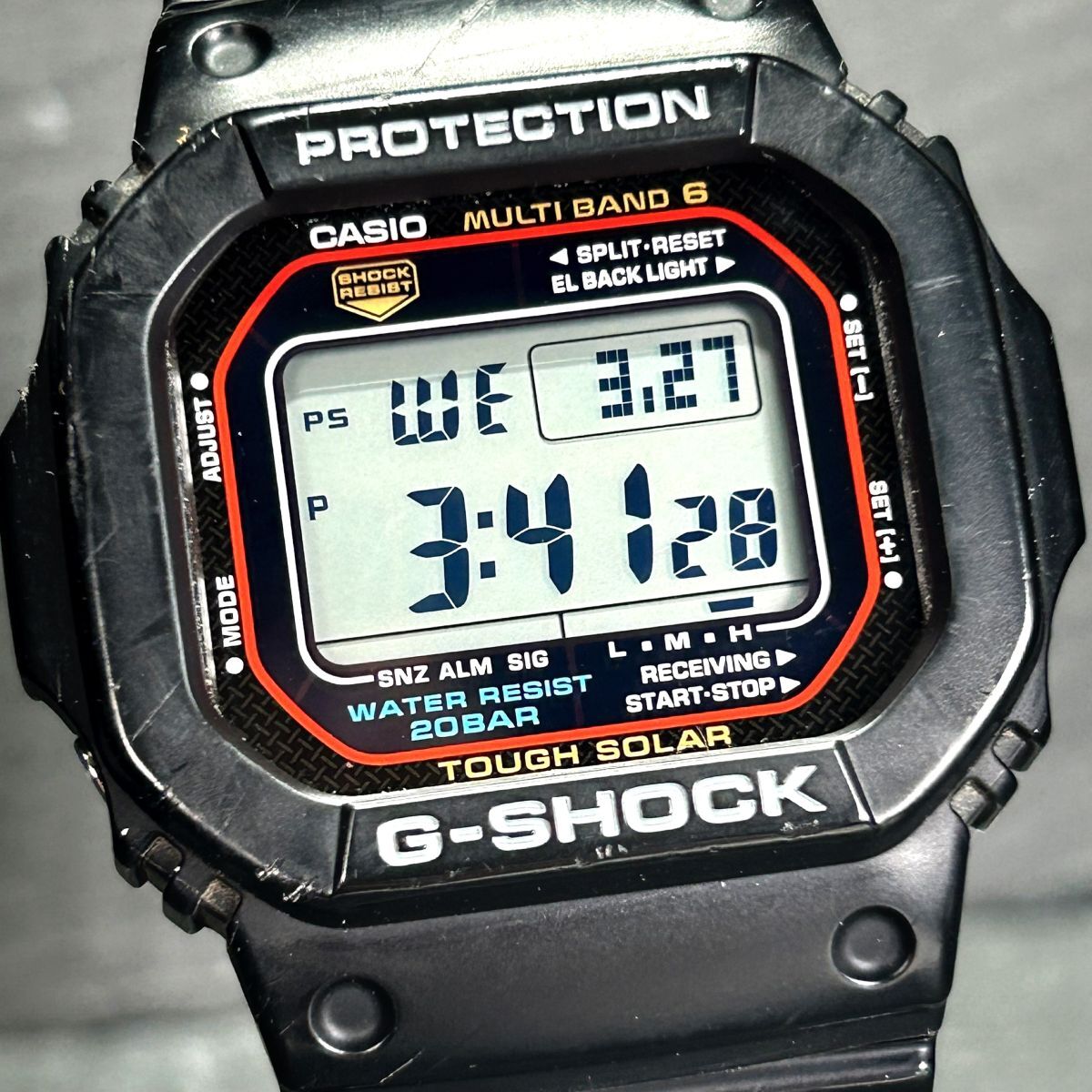 CASIO カシオ G-SHOCK ジーショック GW-M5610U-1 腕時計 タフソーラー 電波時計 デジタル カレンダー 多機能 ステンレススチール メンズの画像1