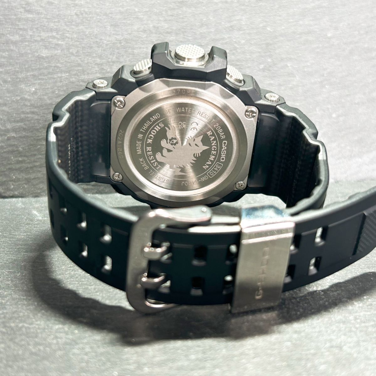 美品 CASIO カシオ G-SHOCK ジーショック レンジマン GW-9400J-1 腕時計 タフソーラー電波時計 デジタル 多機能 メンズ 動作確認済みの画像7