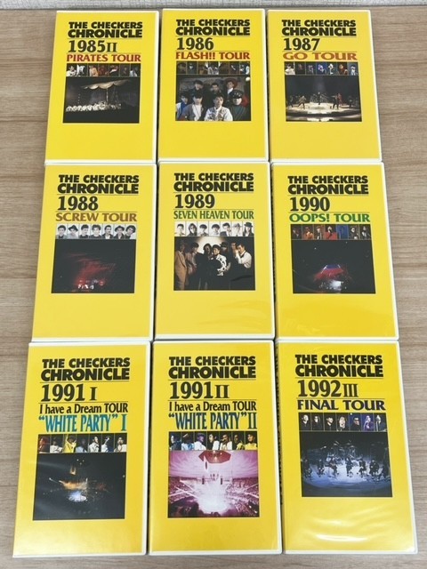 チェッカーズ The Checkers Chronicle 1985～1992年 ビデオテープ VHS サンプル盤 ツアー コンサート カセットテープ ポニーキャニオンの画像2