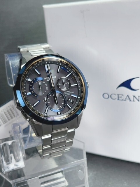  new goods Casio CASIO Oceanus man taOCEANUS GPS hybrid radio wave solar radio wave clock wristwatch OCW-G1100TG-1AJF World Time titanium 