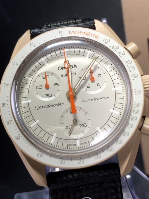 新品 Swatch × Omega MISSION TO JUPITER スウォッチ × オメガ ミッション トゥ ジュピター 腕時計 バイオセラミック SO33C100の画像2