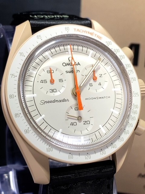新品 Swatch × Omega MISSION TO JUPITER スウォッチ × オメガ ミッション トゥ ジュピター 腕時計 バイオセラミック SO33C100の画像1