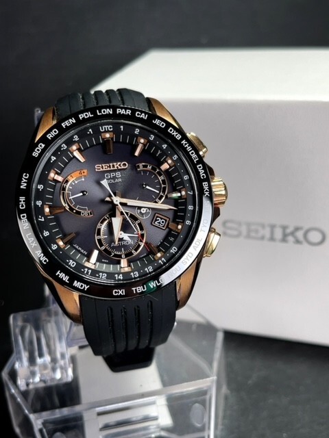 販売終了モデル 超美品 セイコー SEIKO アストロン ASTRON GPS ソーラー 腕時計 ソーラーGPS衛星電波時計 SBXB055 8Xシリーズ 動作確認済み_画像4