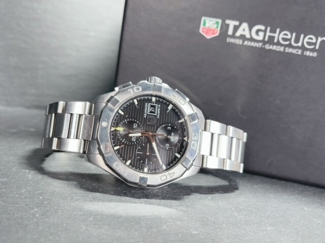 美品 TAG HEUER タグホイヤー アクアレーサー 自動巻き 機械式 メカニカル 腕時計 キャリバー16 CAY2110 動作確認済み 定価５１万円の画像7