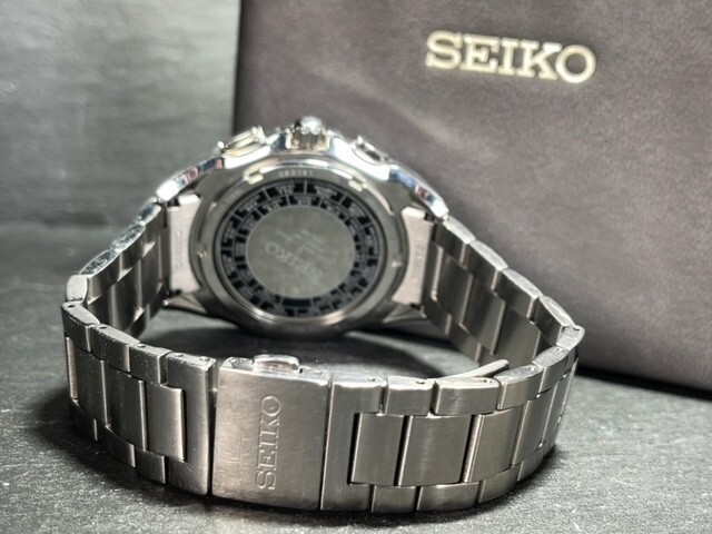 美品 SEIKO BRIGHTZ セイコー ブライツ SAGA089 ソーラー電波 腕時計 スーパークリアコーティング ワールドタイム ビジネスウォッチの画像8