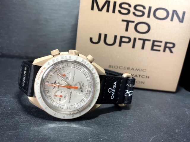新品 Swatch × Omega MISSION TO JUPITER スウォッチ × オメガ ミッション トゥ ジュピター 腕時計 バイオセラミック SO33C100の画像6