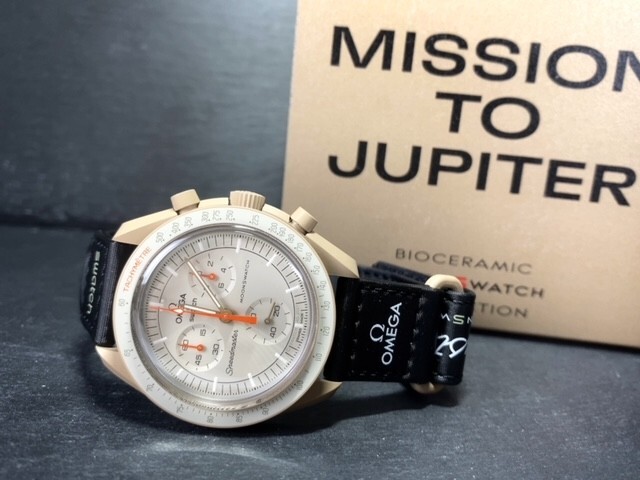 新品 Swatch × Omega MISSION TO JUPITER スウォッチ × オメガ ミッション トゥ ジュピター 腕時計 バイオセラミック SO33C100の画像7
