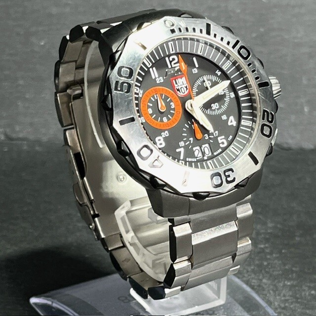 LUMINOX ルミノックス 腕時計 クオーツ F-16 Fighting Falcon ファイティングファルコン 9120 アナログ クロノグラフ ブラック 200M防水の画像4