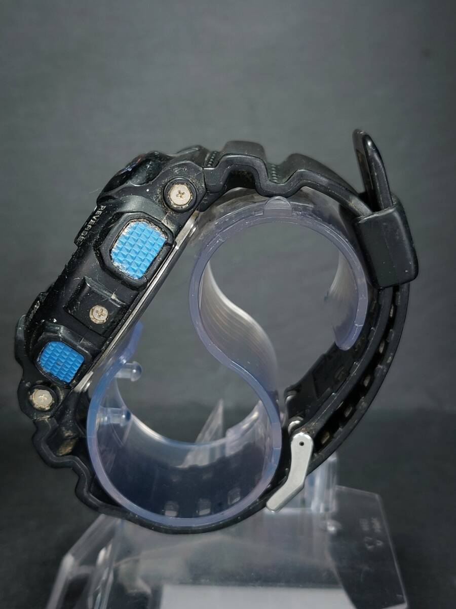 CASIO カシオ G-SHOCK ジーショック GD-120N-1B2 メンズ デジアナ 腕時計 シアンブルー文字盤 ブラック ラバーベルト ステンレススチール_画像4
