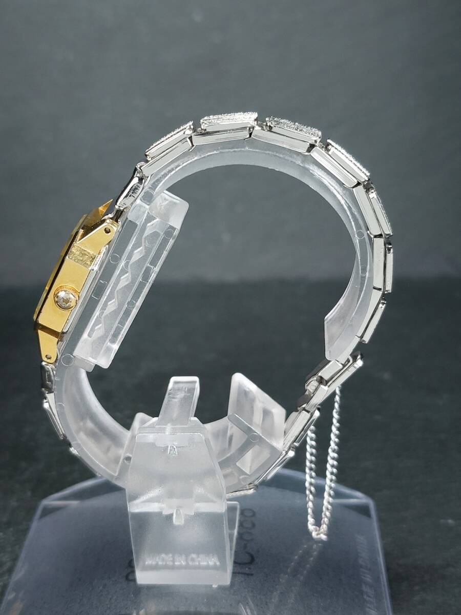 ORIENT オリエント E45801Q-40 アナログ クォーツ 腕時計 ゴールド&シルバー メタルベルト ステンレス ブレスレットタイプ スモールサイズの画像4