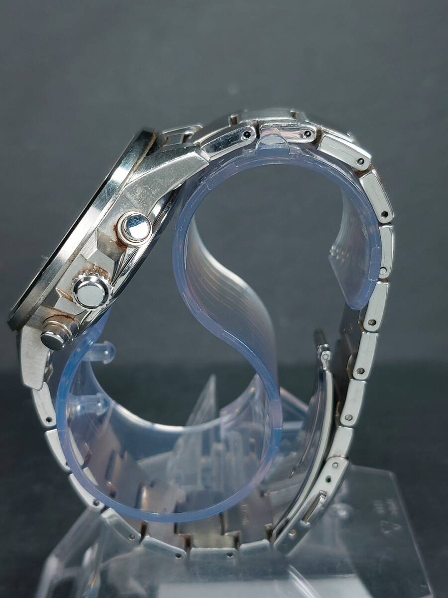 SEIKO セイコー SPIRIT スピリット SBPY001 メンズ アナログ ソーラー 腕時計 シルバー文字盤 クロノグラフ デイトカレンダー 動作確認済み_画像4