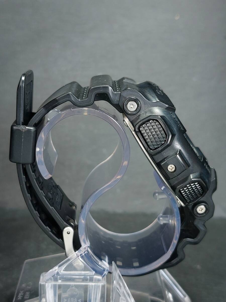 CASIO カシオ G-SHOCK ジーショック GA-100-1A1 メンズ デジアナ 腕時計 オールブラック ラバーベルト ステンレス 電池交換済 動作確認済_画像5