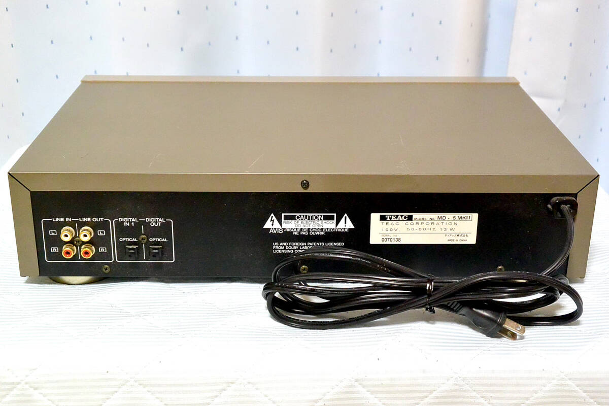 TEAC Teac MD deck MD-5MKⅡ remote control, manual attaching translation have operation goods 