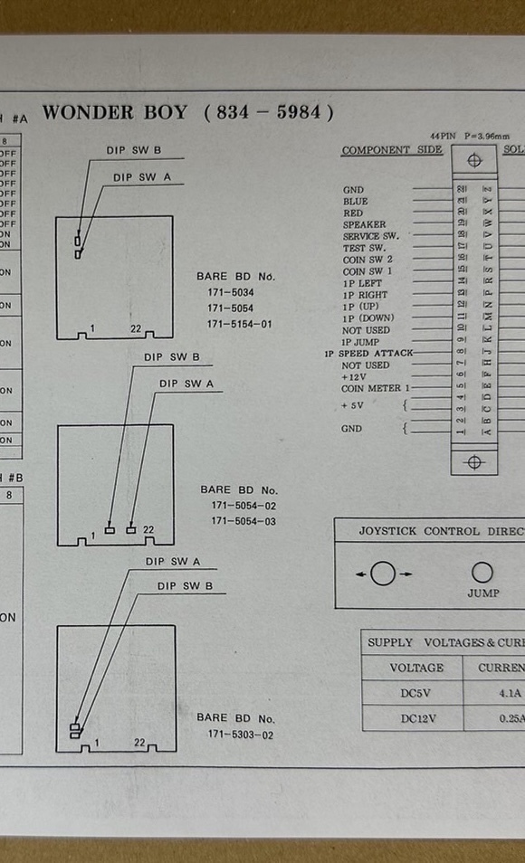  Sega wonder Boy basis board 