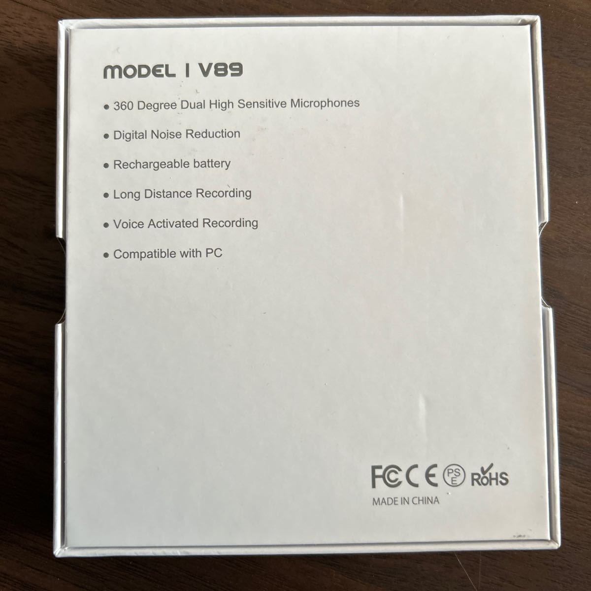 MODEL l V89i ボイスレコーダー ワンボタン録音_画像2