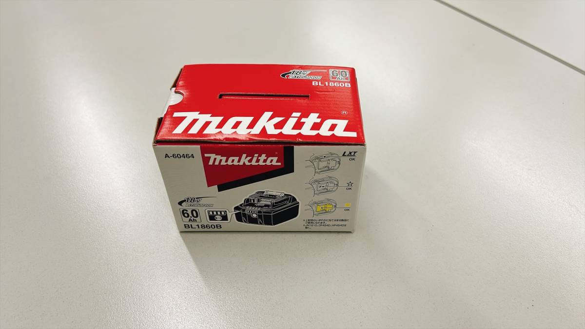  new goods unused Makita original battery BL1860B 18V 6.0A 1 piece 