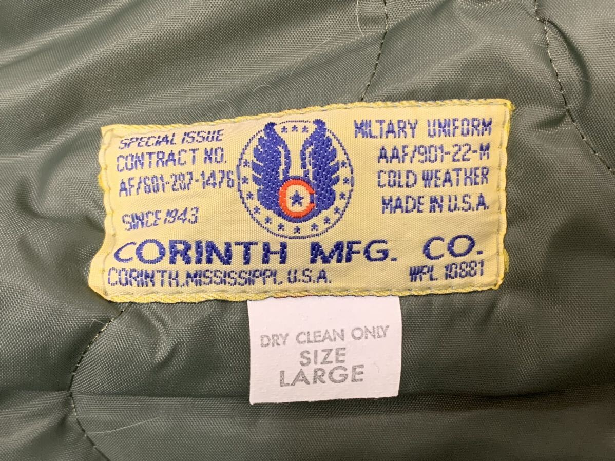 CORINTH コリンズ N-2B フライトジャケット CN2B Lサイズ ミリタリー [015] 132/190C_画像4
