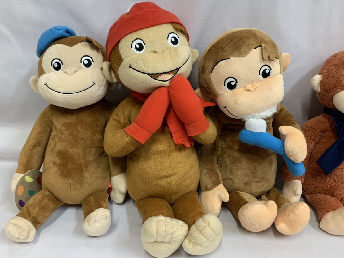 ●Curious George おさるのジョージ ぬいぐるみセット 7点 048/157C_画像2