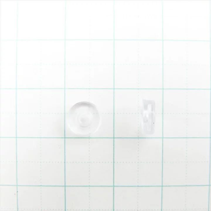 ネジバネ用 イヤリング シリコンカバー 直径7mm 20個セット クリアー 透明 イヤリングパッド ゴム 樹脂 キャッチ 金属アレルギー ksptsの画像3