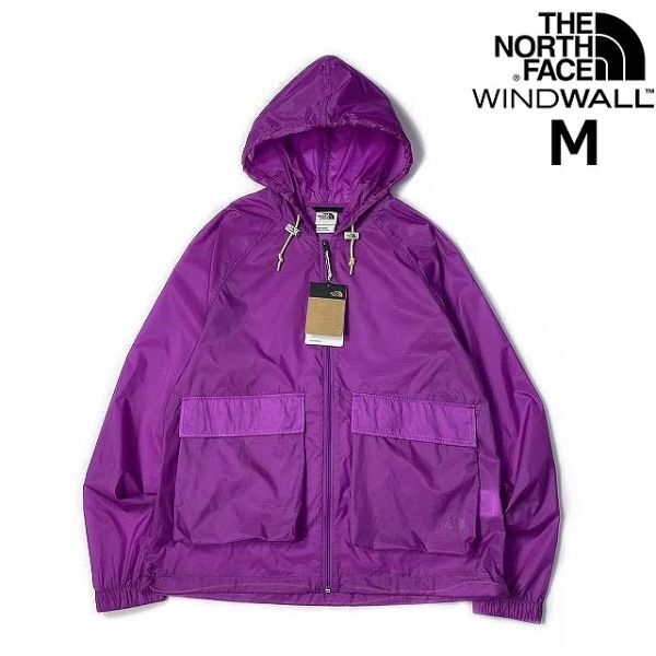 1円～!売切!【正規新品】THE NORTH FACE◆HERITAGE WIND JACKET フルジップ ウィンド パーカー US限定 ナイロン 防風 撥水(M)紫① 180915-5_画像1