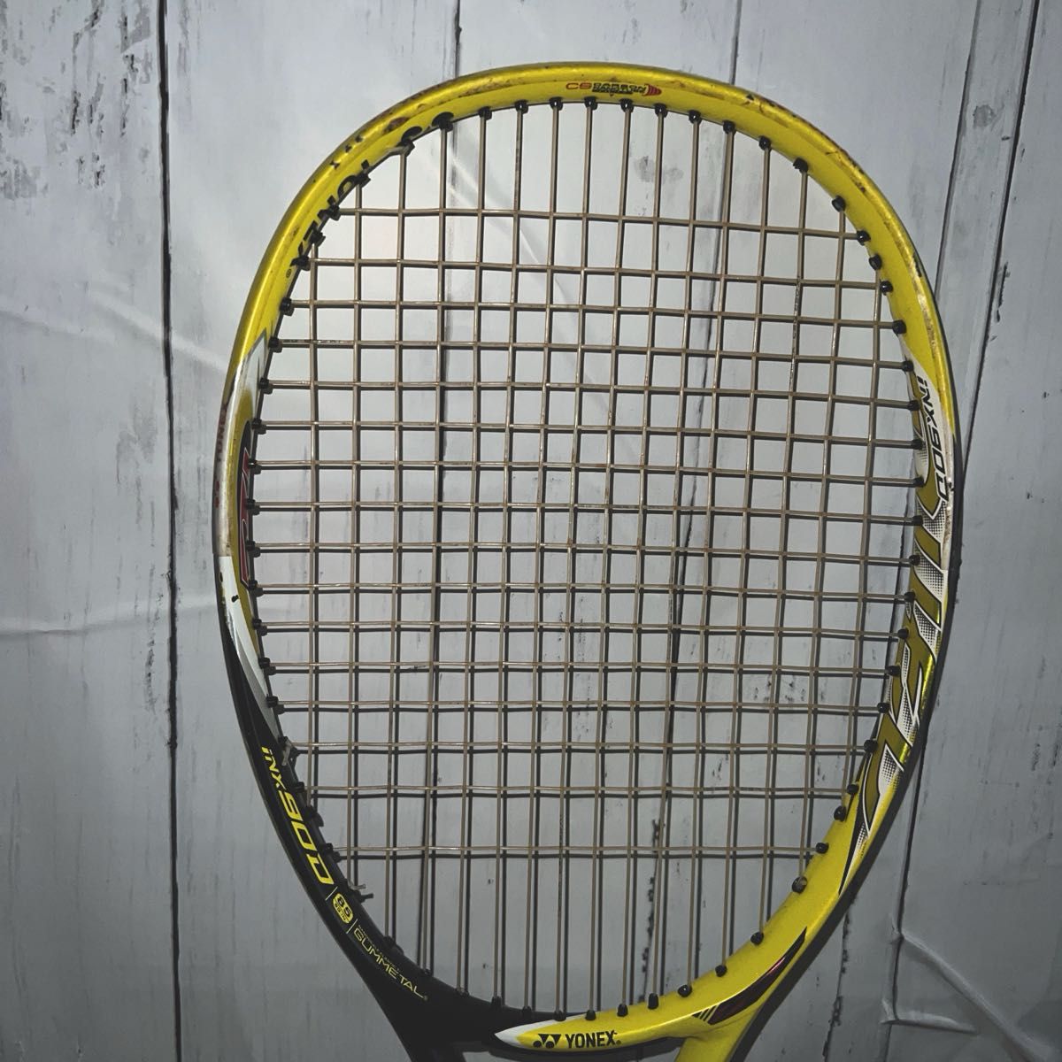 しおかぜファーム様専用　本日限定値下げ　YONEX 黄色　アイネクステージ90D 前衛後衛オールラウンドモデル 軟式テニスラケット