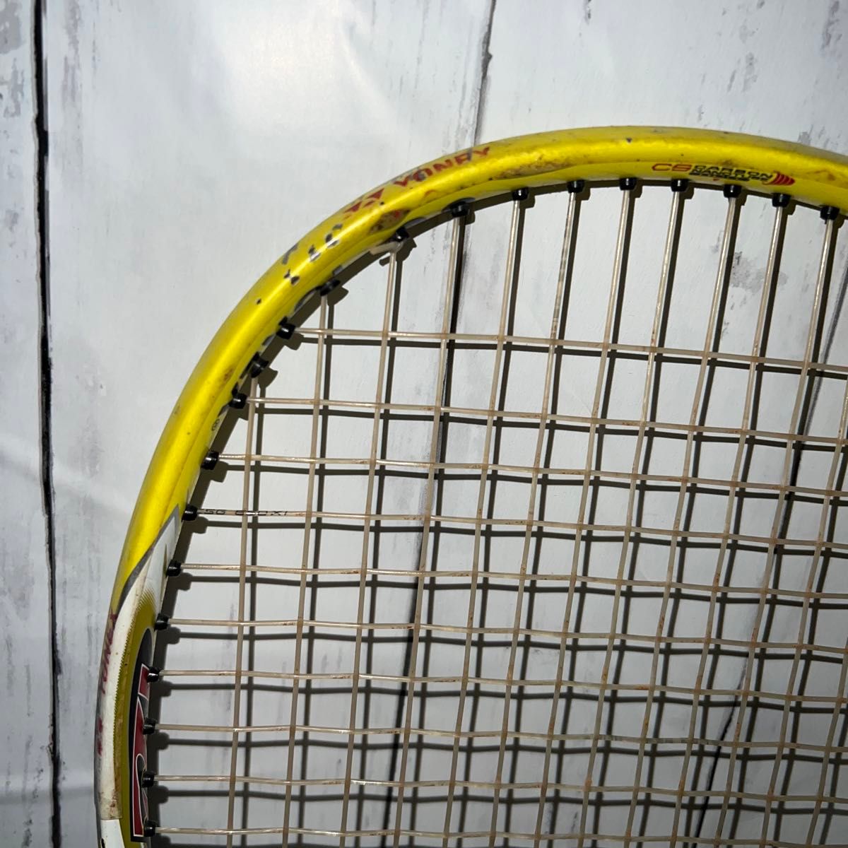 しおかぜファーム様専用　本日限定値下げ　YONEX 黄色　アイネクステージ90D 前衛後衛オールラウンドモデル 軟式テニスラケット