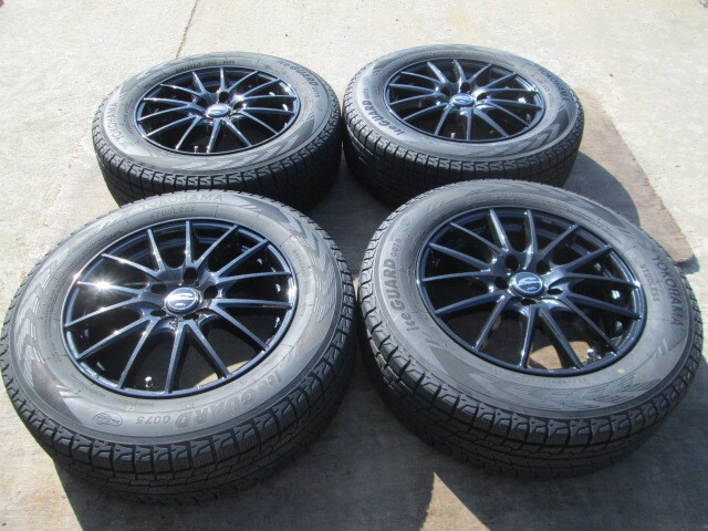 【送料無料】 2019年製　ヨコハマ　アイスガード　 G075 225/65R17　 　 SCHNEDER MiD 17 X 7.0J 5H/114.3 　+48 　 4本_画像1