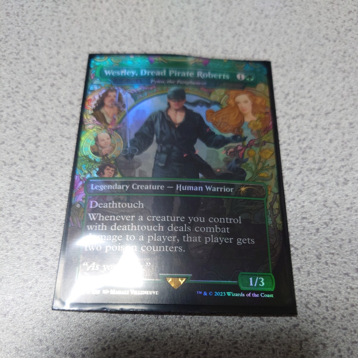 MTG SLD Westley, Dread Pirate Roberts 英語foil 一枚 The Princess Bride Traditional foil Secret lair シークレットレイヤー 即決_画像1