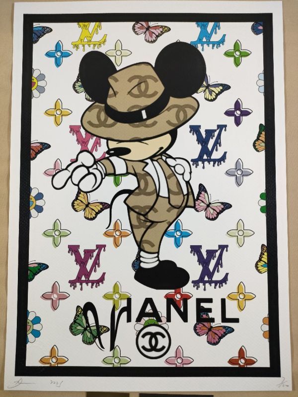 #010 DEATH NYC 世界限定ポスター 現代アート ポップアート ミッキーマウス ディズニー マイケル・ジャクソン ビリー・ジーンの画像2