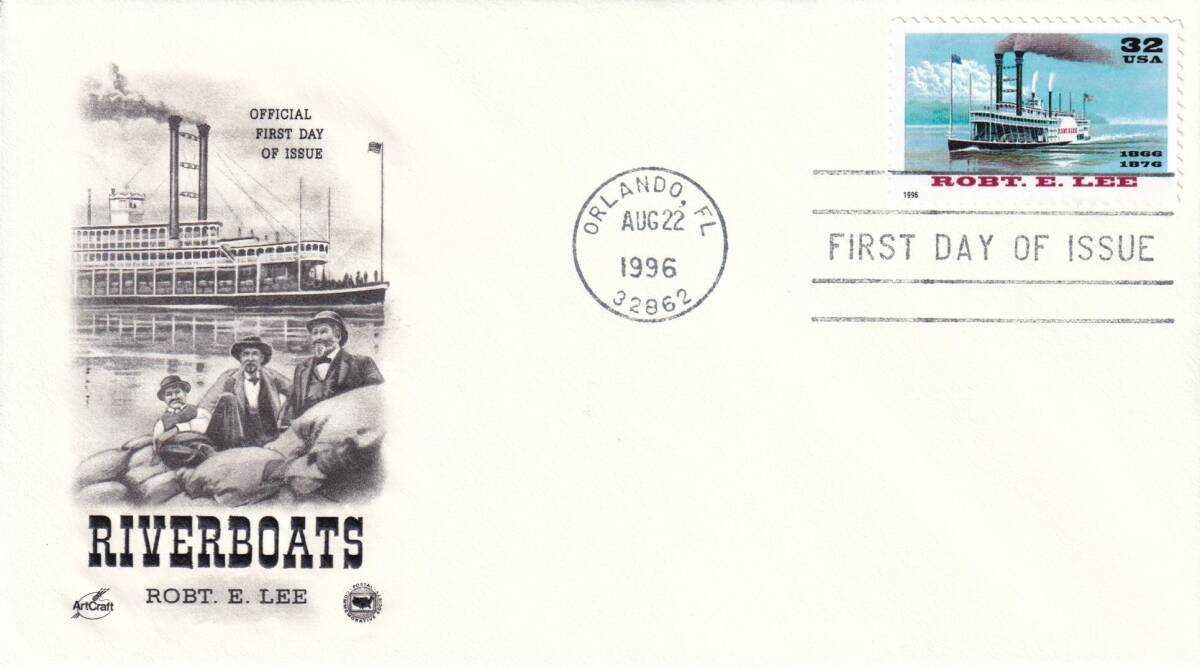 [FDC] rivers ship (1)(1996 year )( America ) t4270