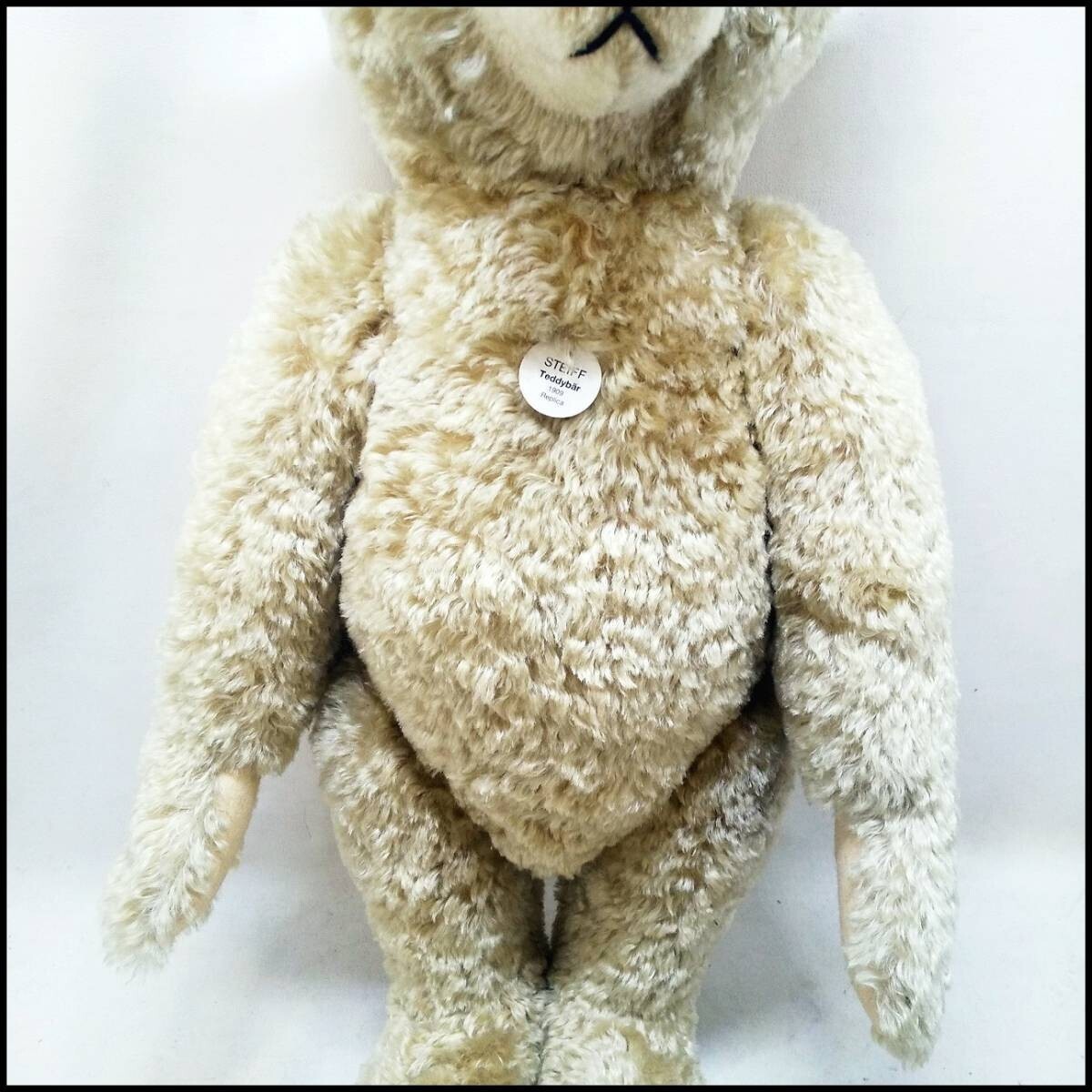 ●Steiff シュタイフ Teddy Baby Replica 1909 レプリカ テディベア Teddy 65 bl. 全長約65㎝ 中古品●N2284_画像3