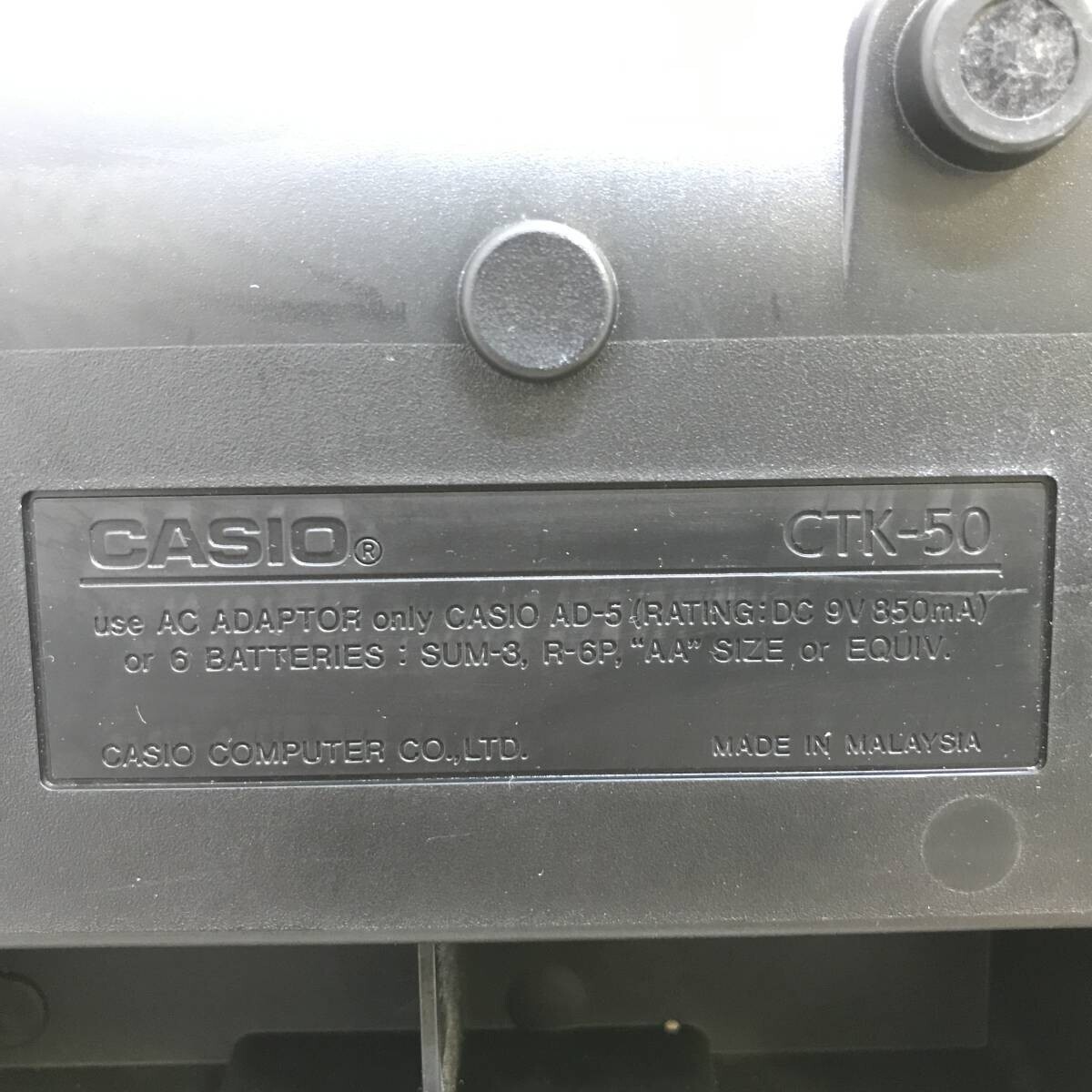 # CASIO CTK-50 電子キーボード 電子ピアノ 鍵盤 キーボード 音楽用品 楽器 器材 本体のみ 音声確認済 中古品 #K30007_画像10