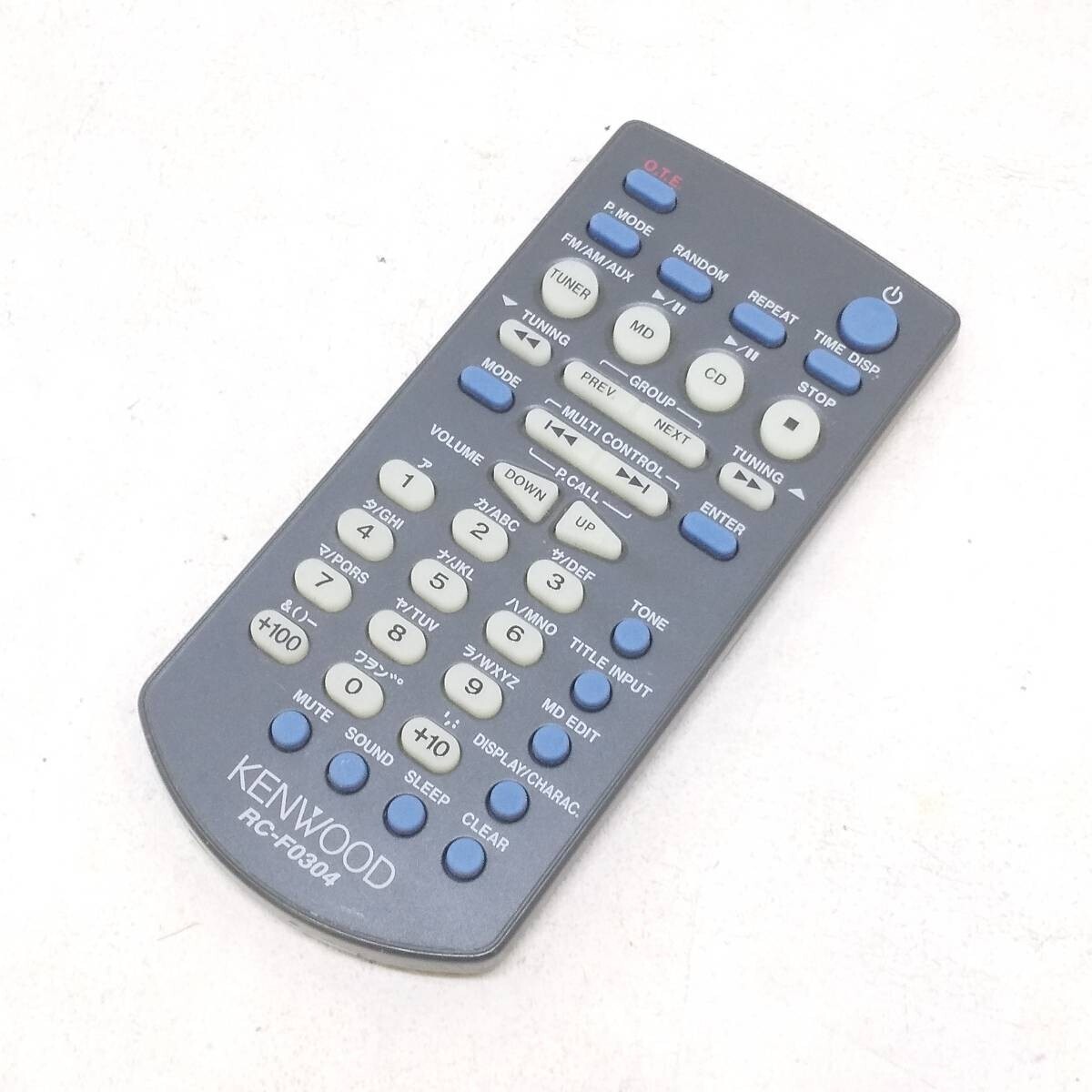 ◆KENWOOD ケンウッド MDコンポ ES-3MD 純正 リモコン RC-F0304 現状品 送料185円◆C1769_画像1